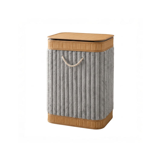 CH Rectangular Laundry Basket Light Grey