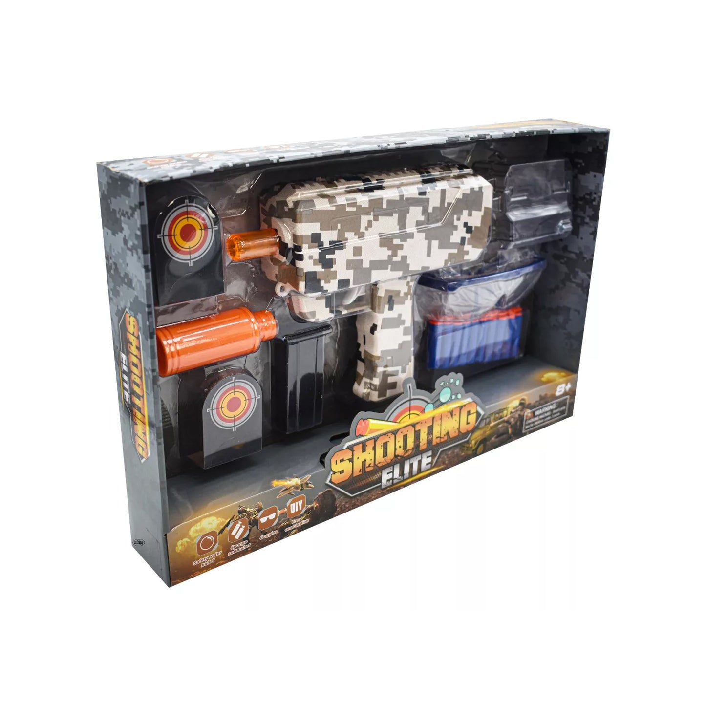 Camouflage Design Electric Gel Ball Blaster Gun Multicoloured