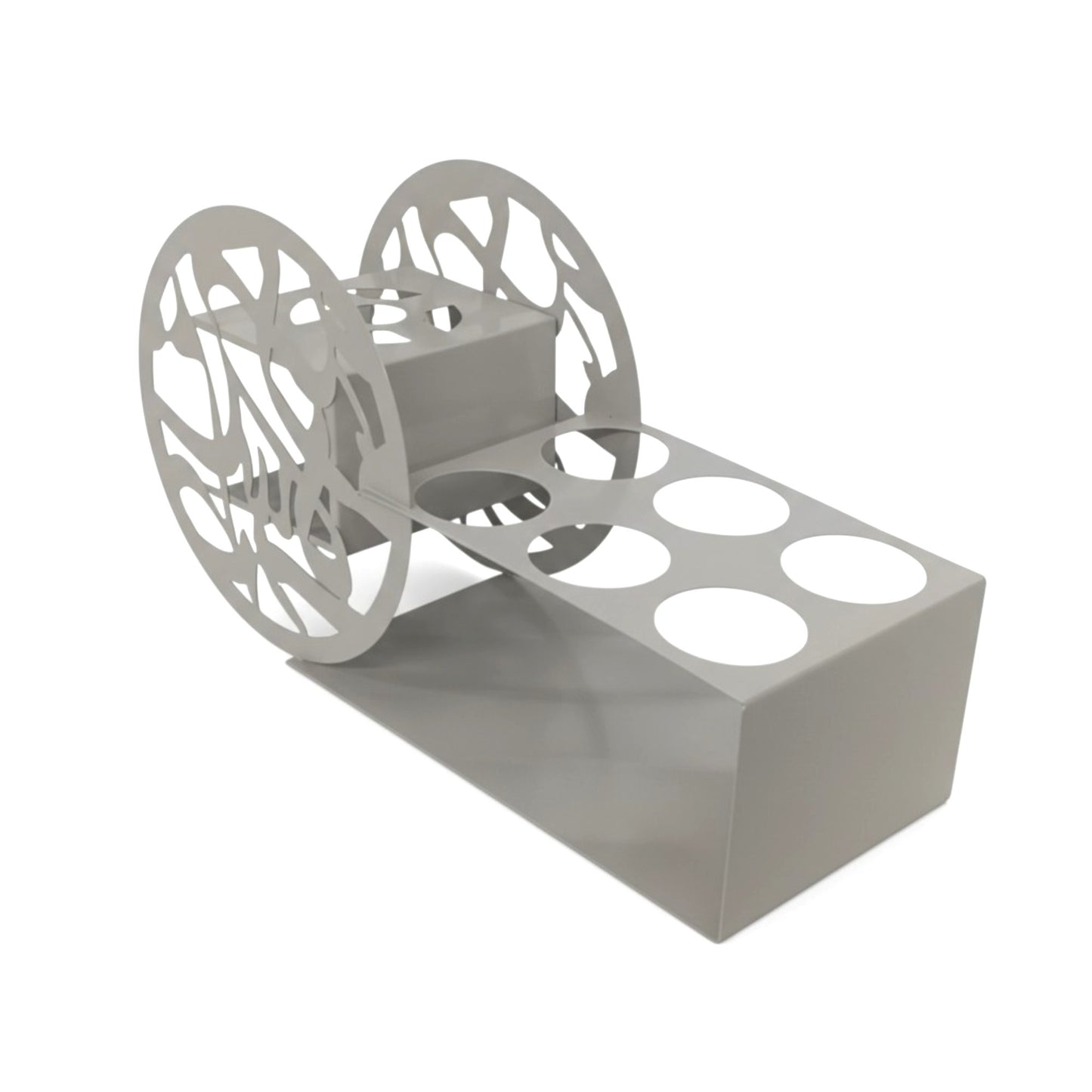 Wheel Design Dessert Holder Grey