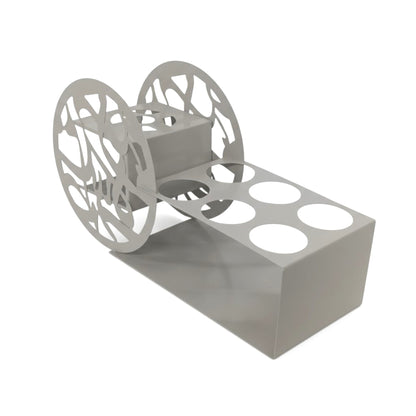 Wheel Design Dessert Holder Grey