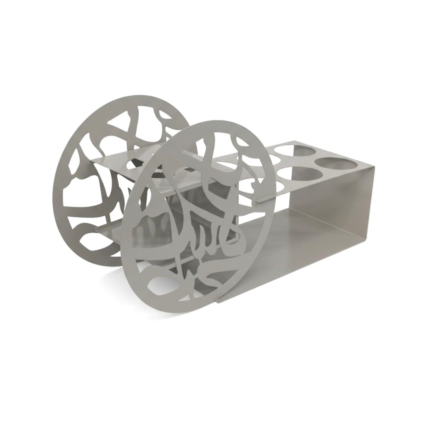 Wheel Design Dessert Holder Grey