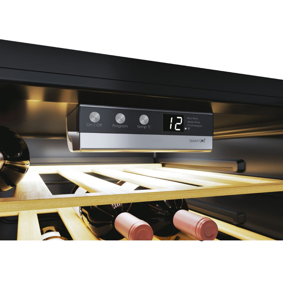 Candy DiVino 81 Bottle Monozone Wine Cooler Black