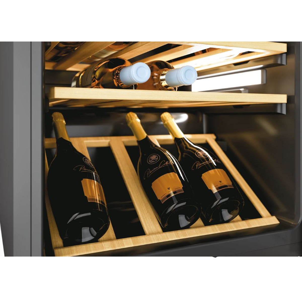 Candy DiVino 81 Bottle Monozone Wine Cooler Black