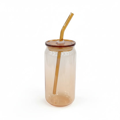 Can Shaped Glass Orange