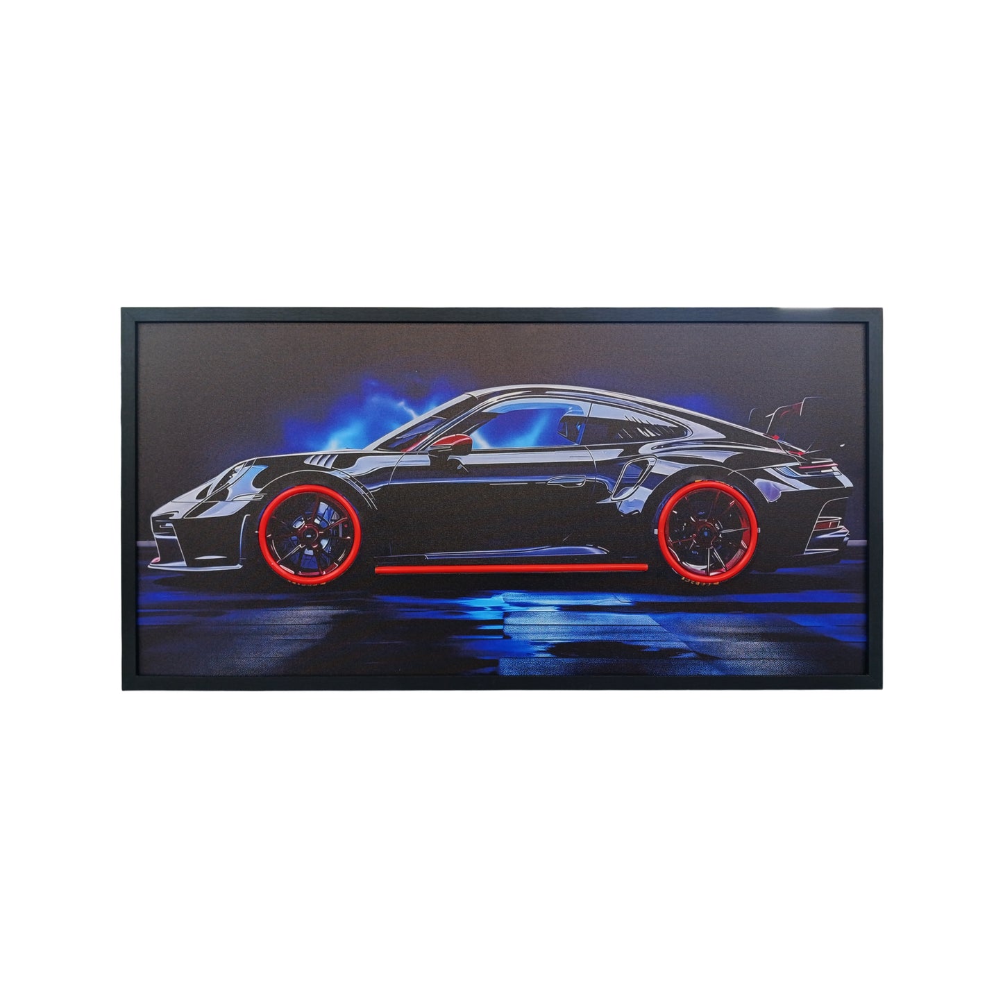100 x 40cm Car Frame with Lights Black