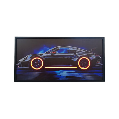 100 x 40cm Car Frame with Lights Black
