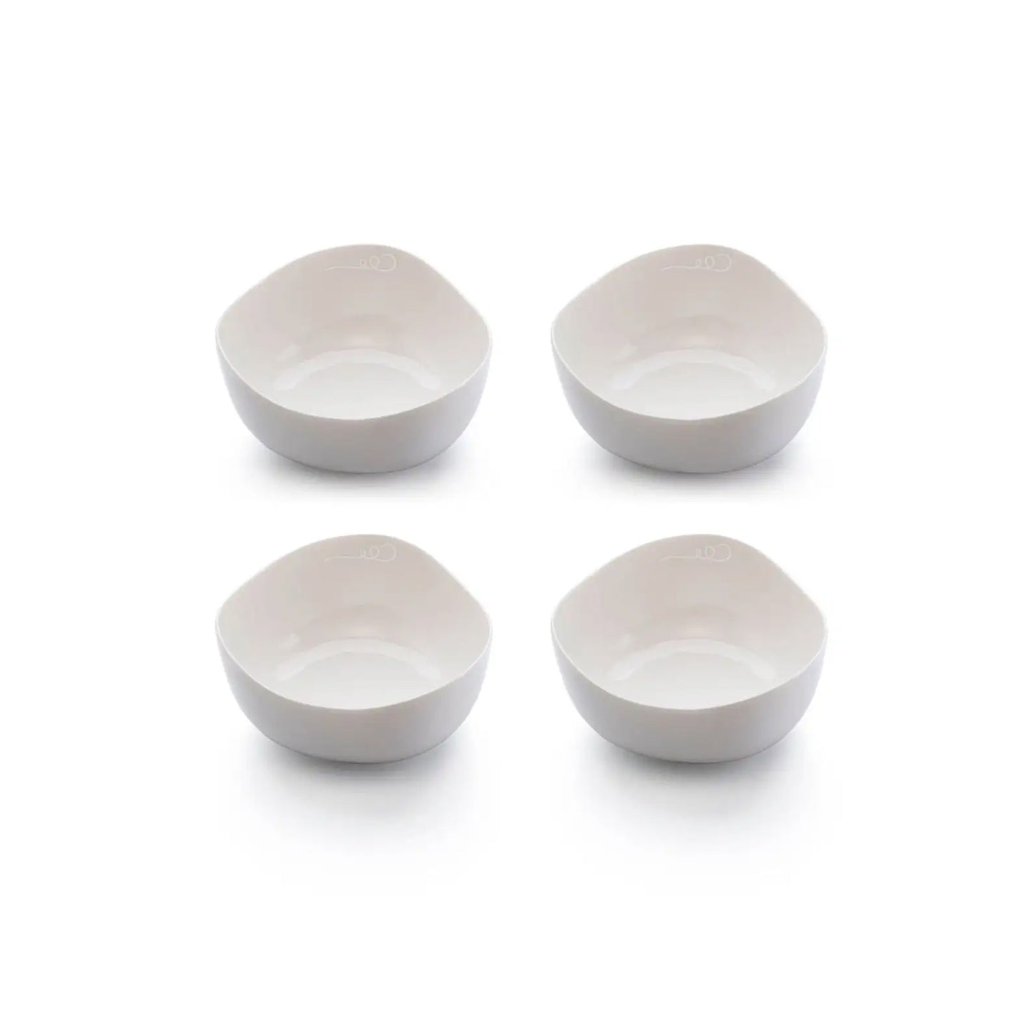 Carrol Boyes 4 Piece Organic 400ml Cereal/Soup Bowl Set White