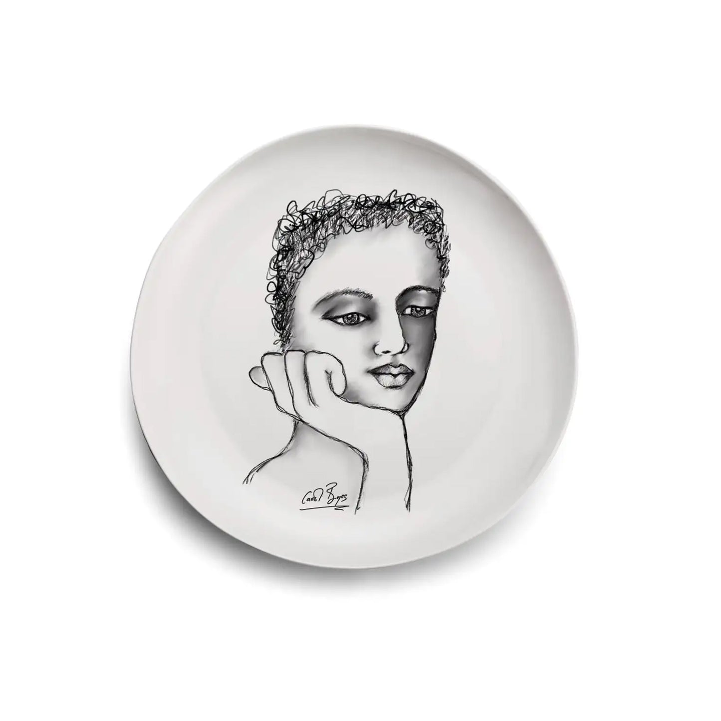 Carrol Boyes 4 Piece Just a Thought Dinner Plate Set White