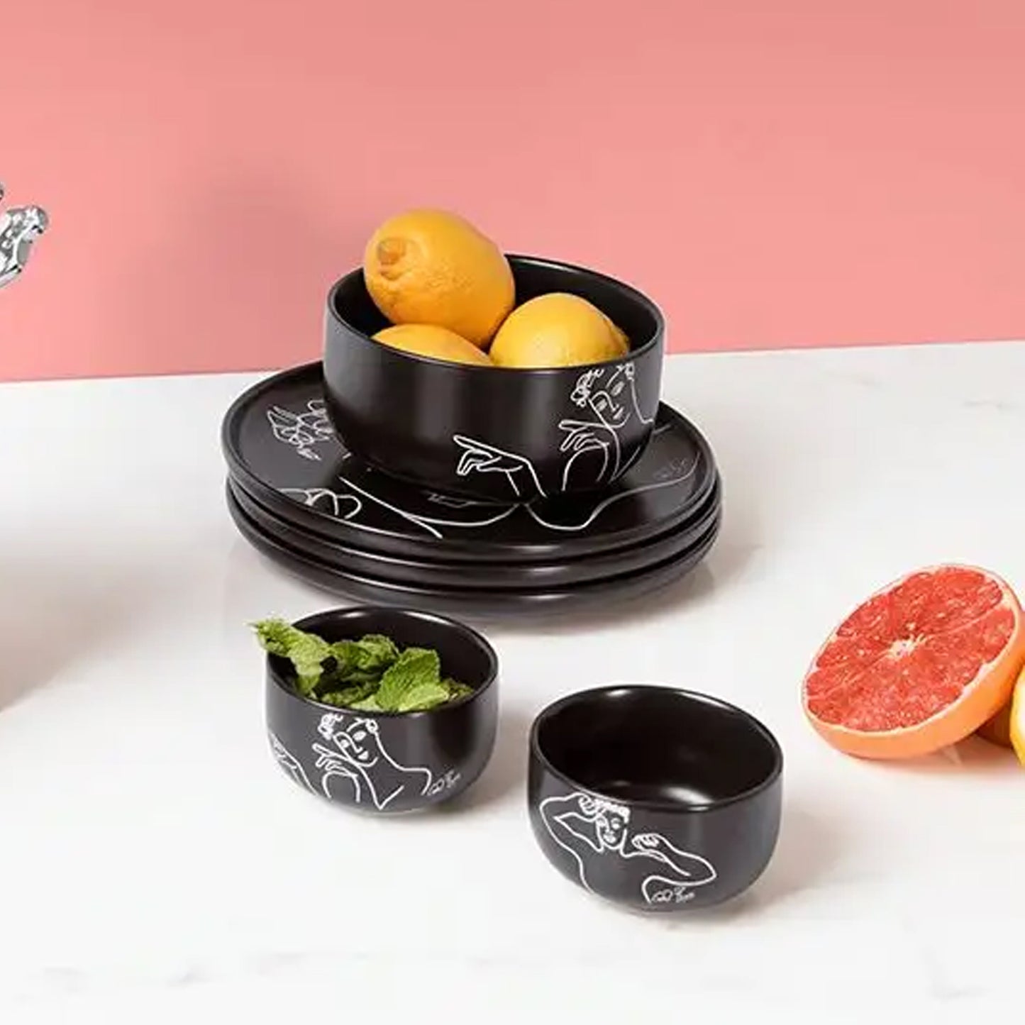 Carrol Boyes 2 Piece Hey You Small Bowl Set Black