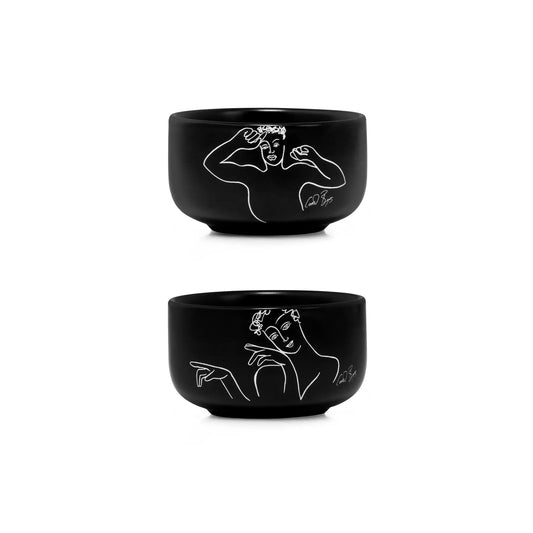 Carrol Boyes 2 Piece Hey You Small Bowl Set Black