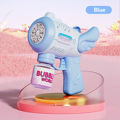 Angel Wing Automatic Bubble Launcher Blue
