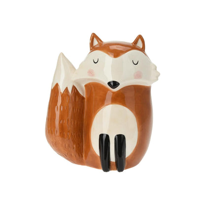Fox Ceramic Money Box Brown
