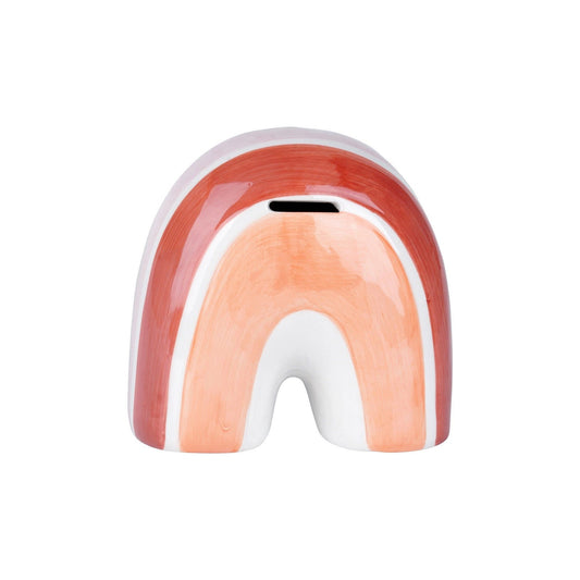 Rainbow Ceramic Money Bank Multicoloured