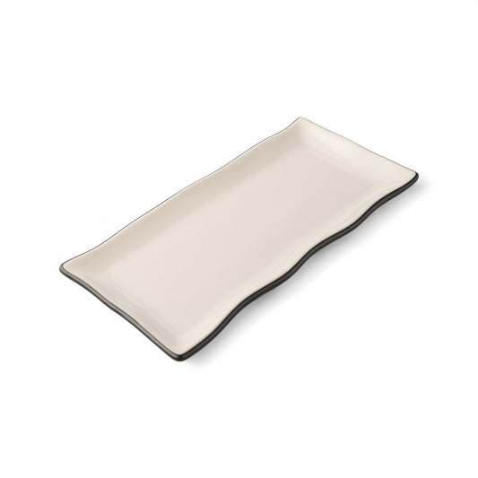 Kitchen Life Ceramic Rectangular 27.5 x 10cm Platter White
