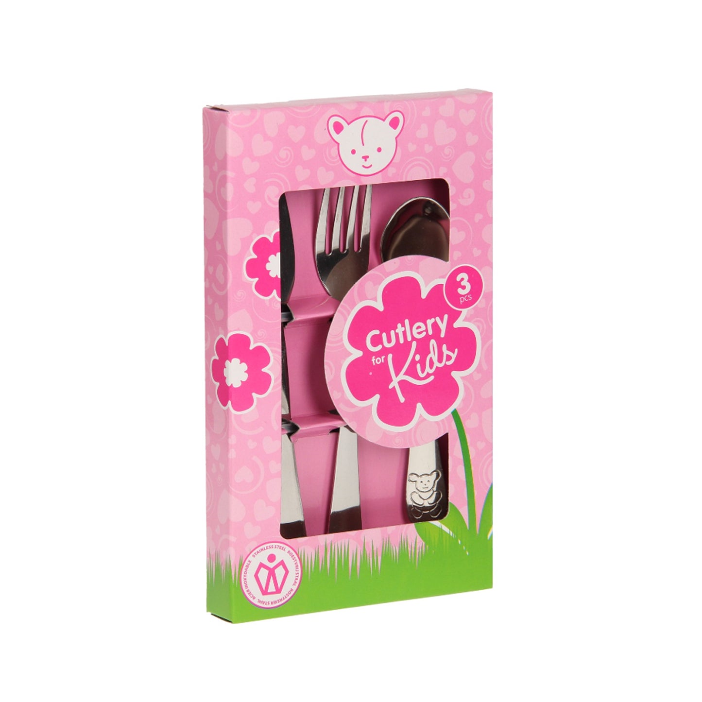 Kitchen Life Kids Cutlery Set Pink