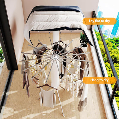 Steel Clothes Drying Rack White