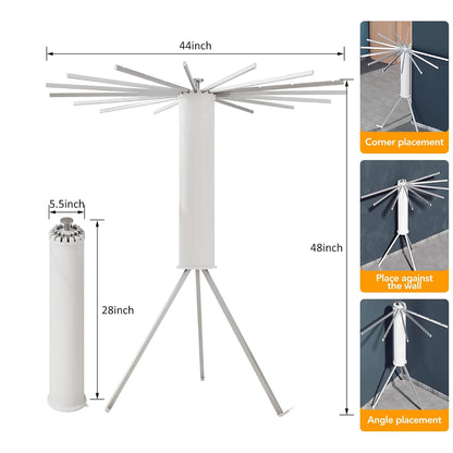 Steel Clothes Drying Rack White