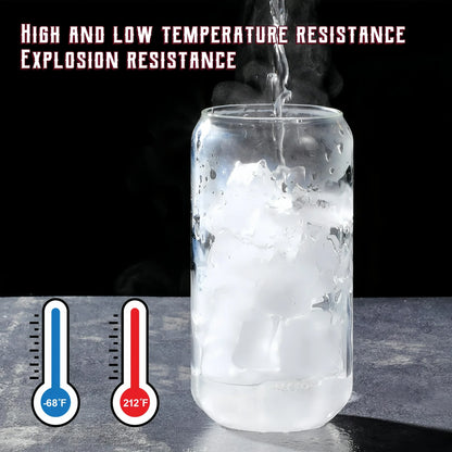 4 Piece 500ml Glass Tumbler Set Clear