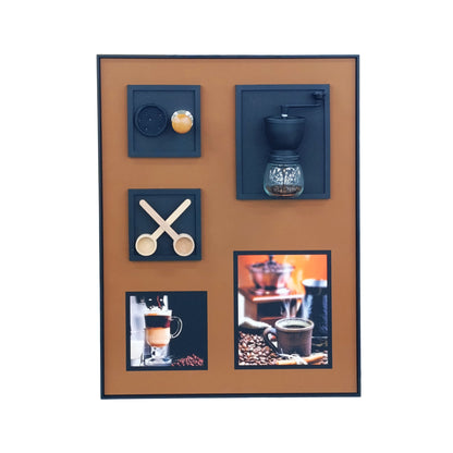 60 x 80cm Coffee Wall Frame Brown