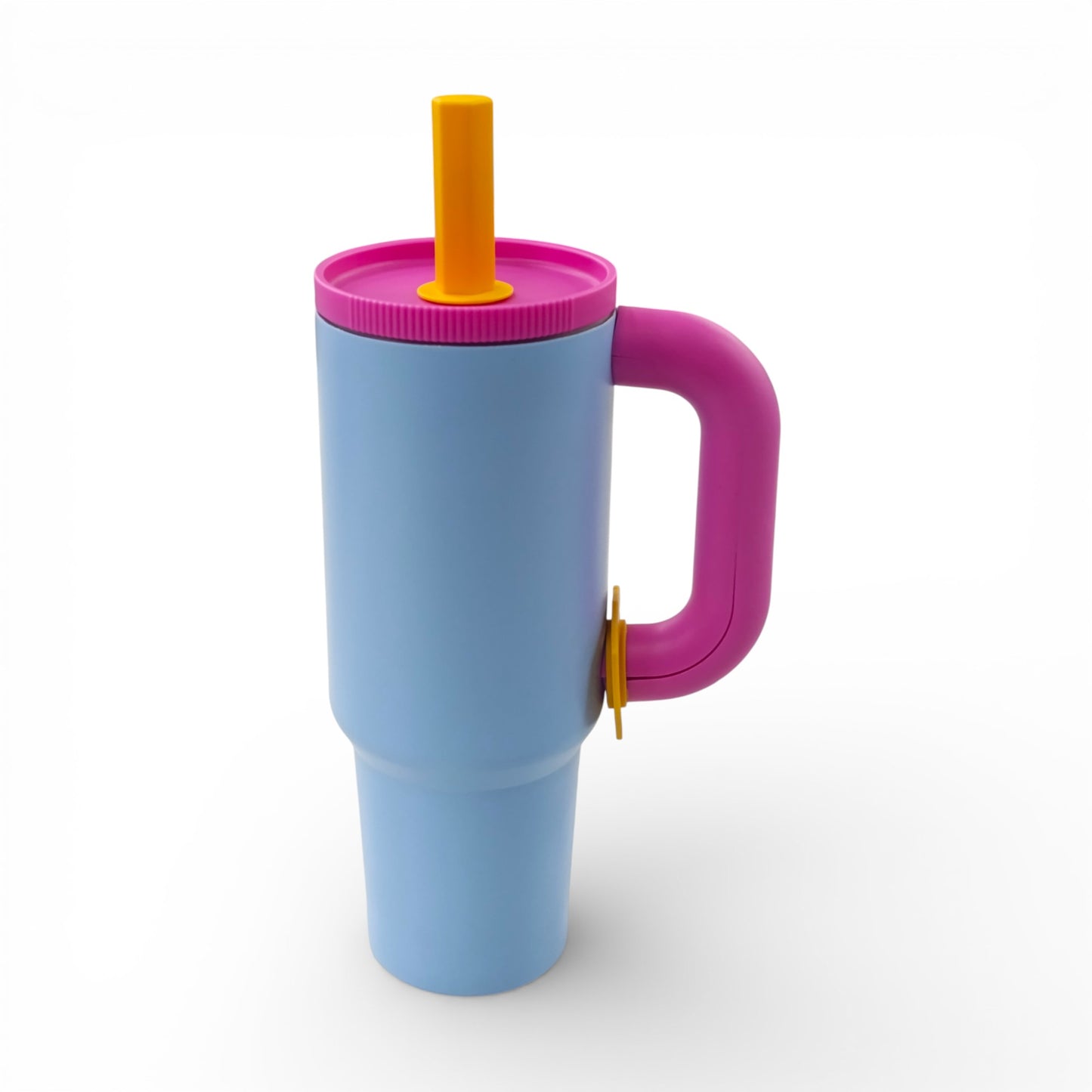 1.2Lt Flask with Straw Blue & Pink