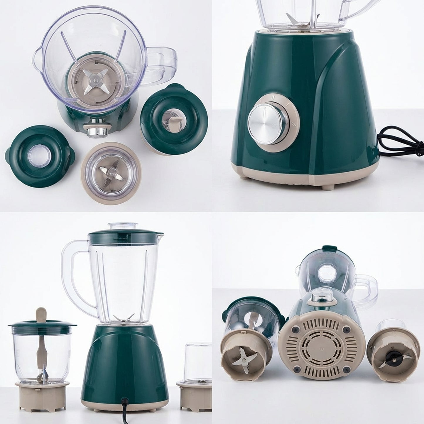 Condere 3-in-1 Blender, Juicer & Grinder Green