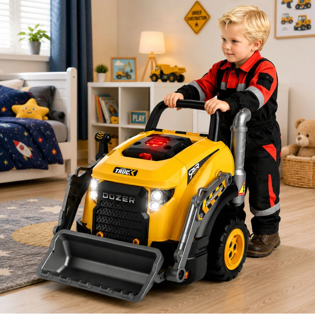Construction Loader Truck with Spray & Light Yellow