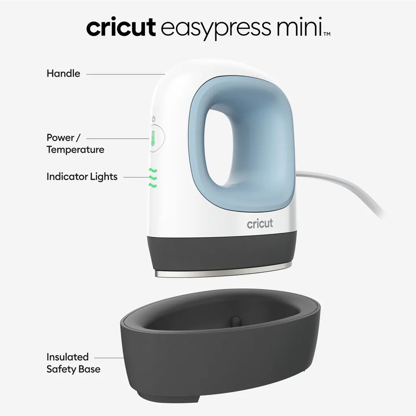 Cricut EasyPress Mini Compact Heating Press Blue