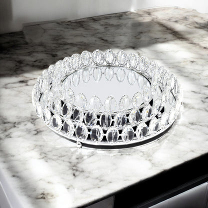Milano 3 Piece Glass Tray Set Clear