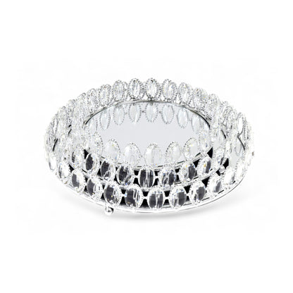 Milano 3 Piece Glass Tray Set Clear