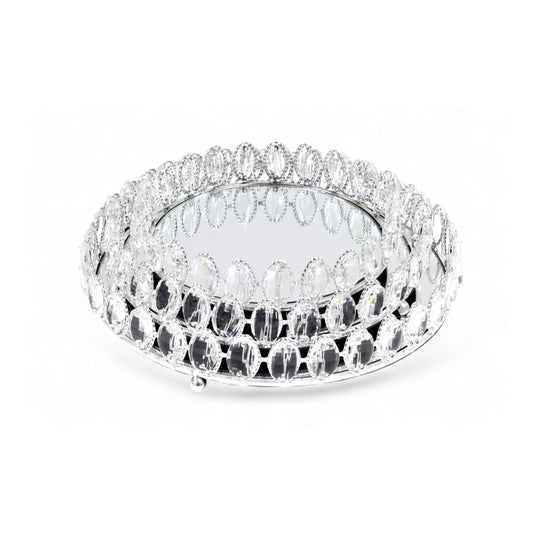 Milano 3 Piece Glass Tray Set Clear