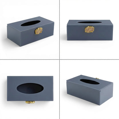 Acrylic Tissue Box Blue