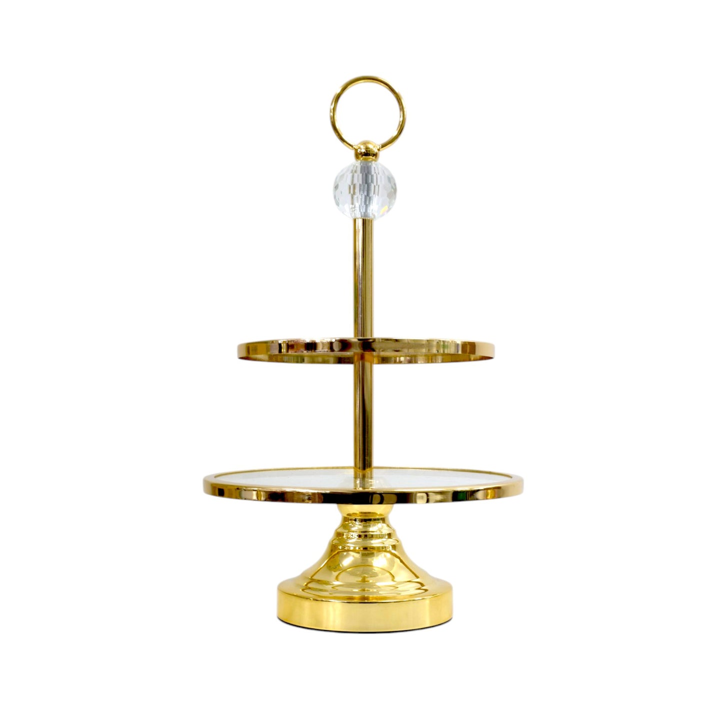 Milano 2 Tier Cupcake Stand Gold