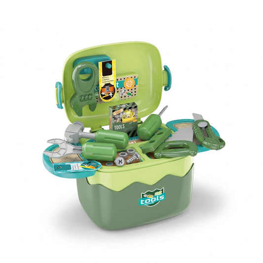 20 Piece 2-in-1 DIY Tool Set Toy Green