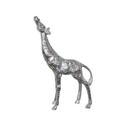 Urban Decor 28cm Giraffe Looking Up Silver