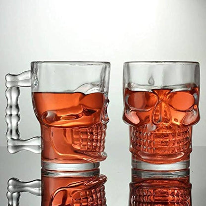 Kitchen Life 450ml Skull Mug Clear