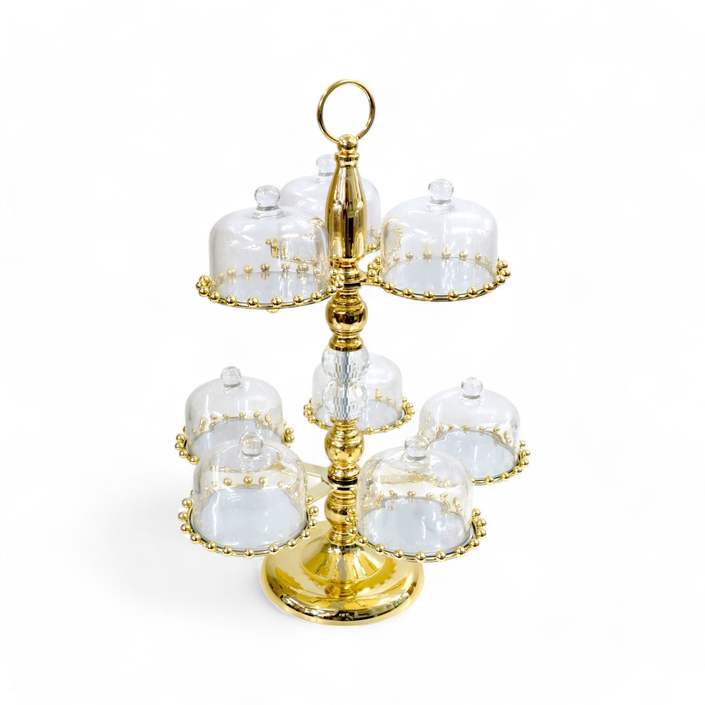 Milano Rotating Cupcake Stand Gold