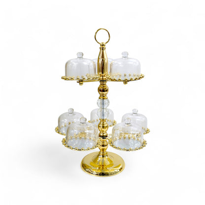 Milano Rotating Cupcake Stand Gold