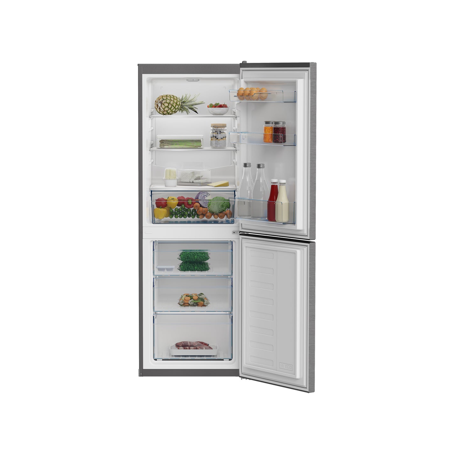 Defy 247L Fridge Freezer Silver