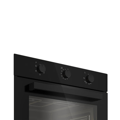 Defy 60cm Slimline Glass Eye-Level Oven Black