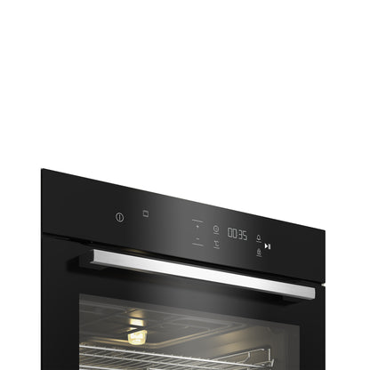 Defy 60cm Slimline ThermoFan+ Eye-Level Oven Black