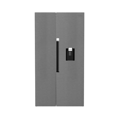 Defy 614L Naturelight Side by Side Fridge Freezer Silver