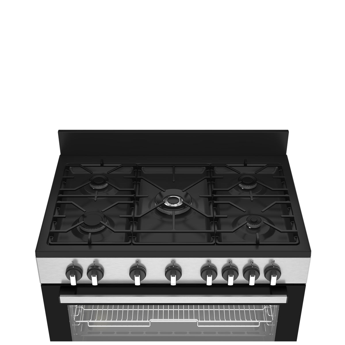 Defy 90cm Gas Electric Range Cooker Thermofan+ Black & Inox