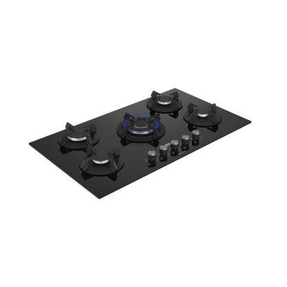 Defy 90cm Gemini Gas on Glass Hob Black