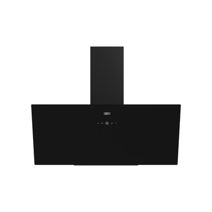 Defy 90cm Inclined Cookerhood Black