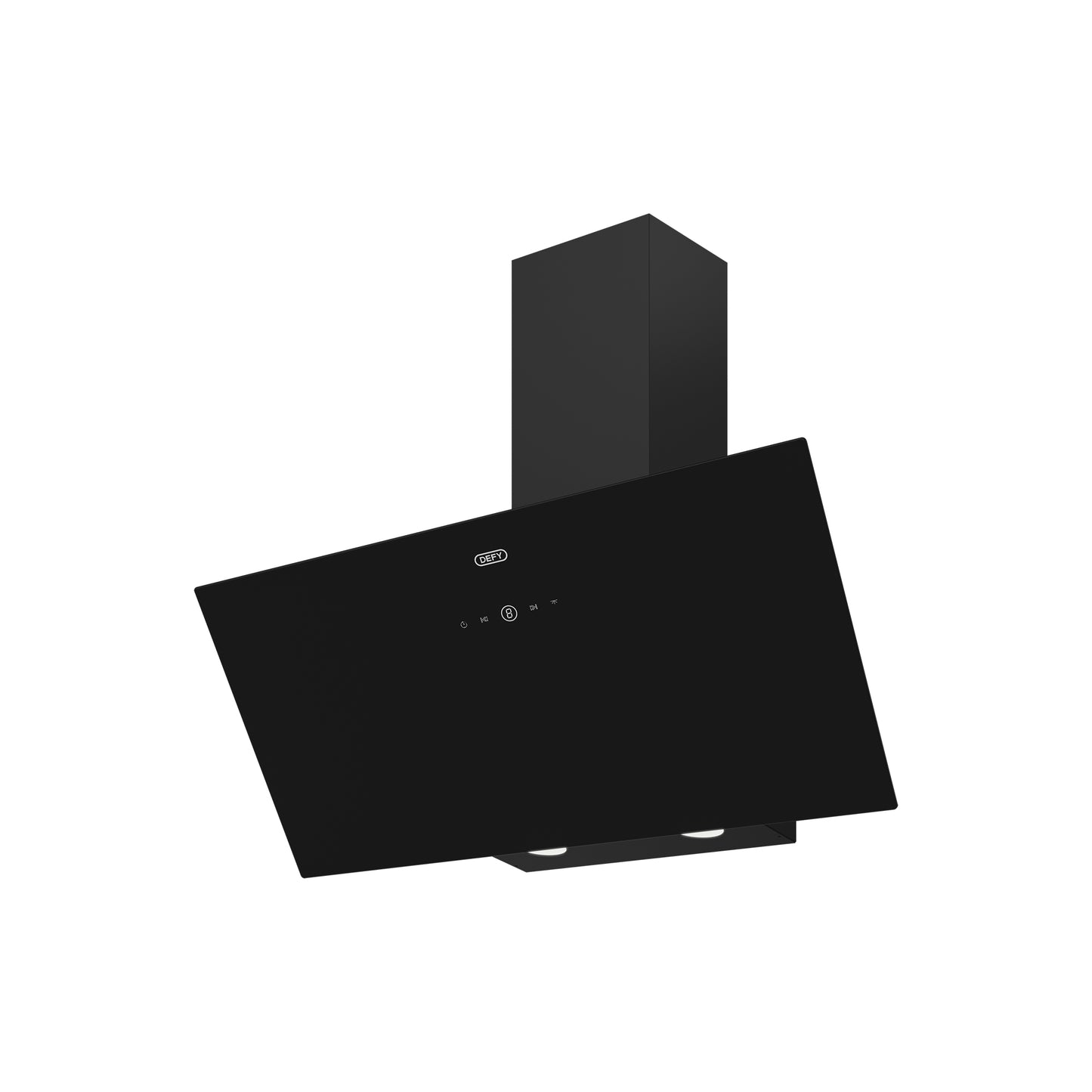 Defy 90cm Inclined Cookerhood Black