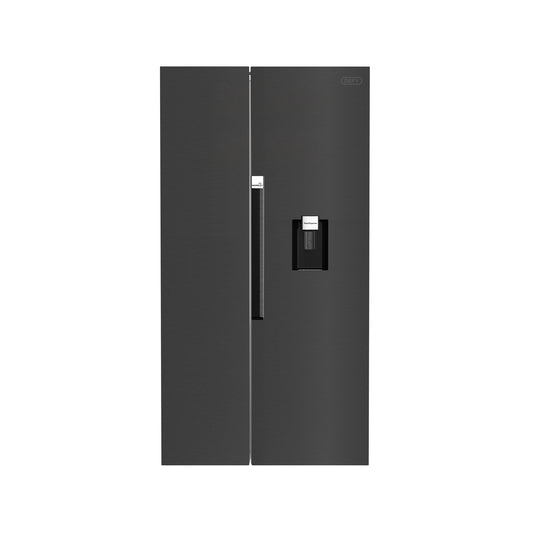 Defy 614L Side by Side with Naturelight Tech & Water Dispenser Dark Inox