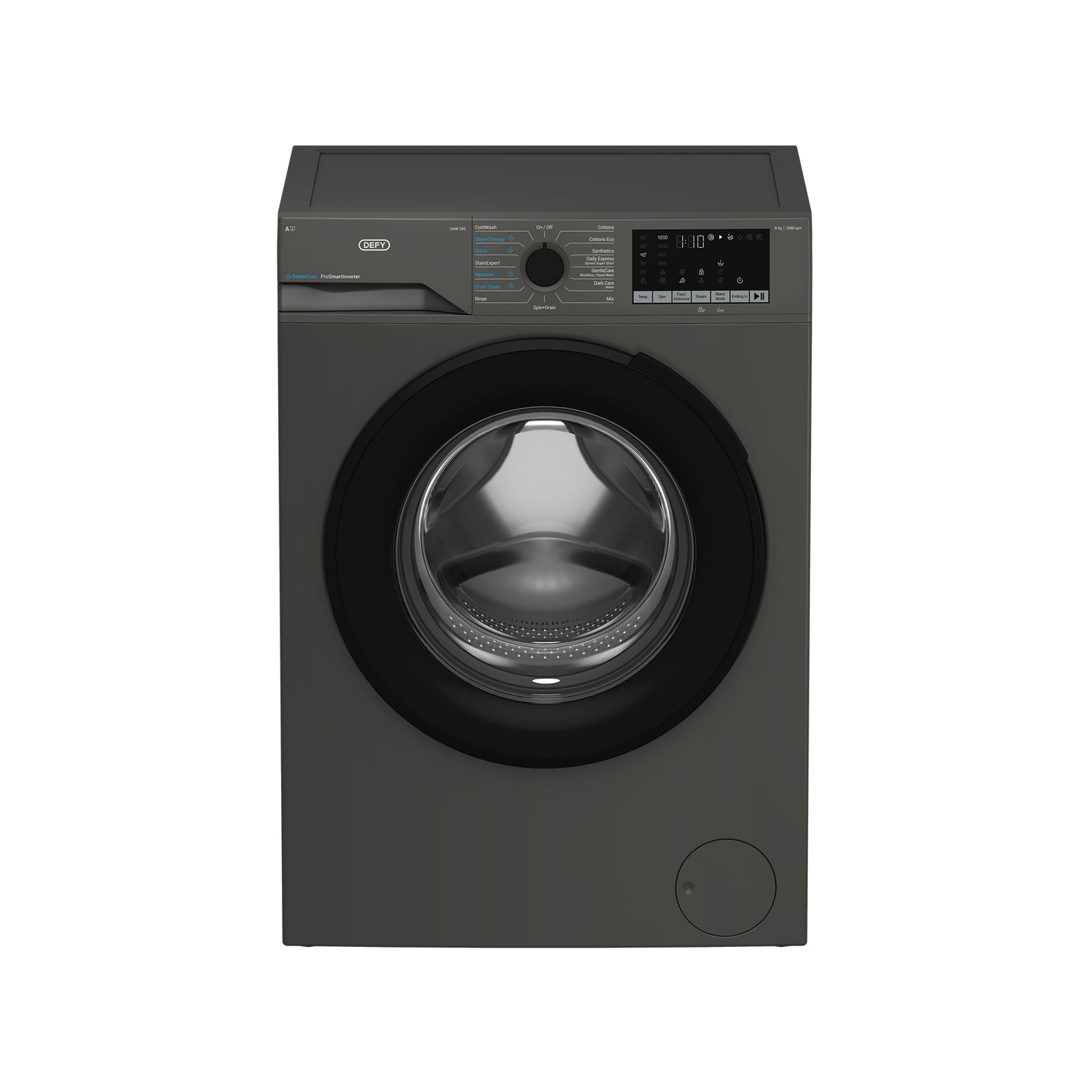Defy 9kg Front Loader Washing Machine Manhattan Grey
