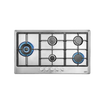 Defy 5 Burner Gemini Gas Hob Stainless Steel