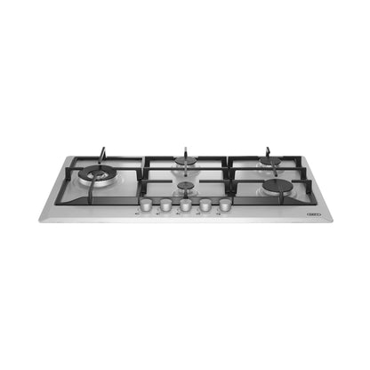 Defy 5 Burner Gemini Gas Hob Stainless Steel