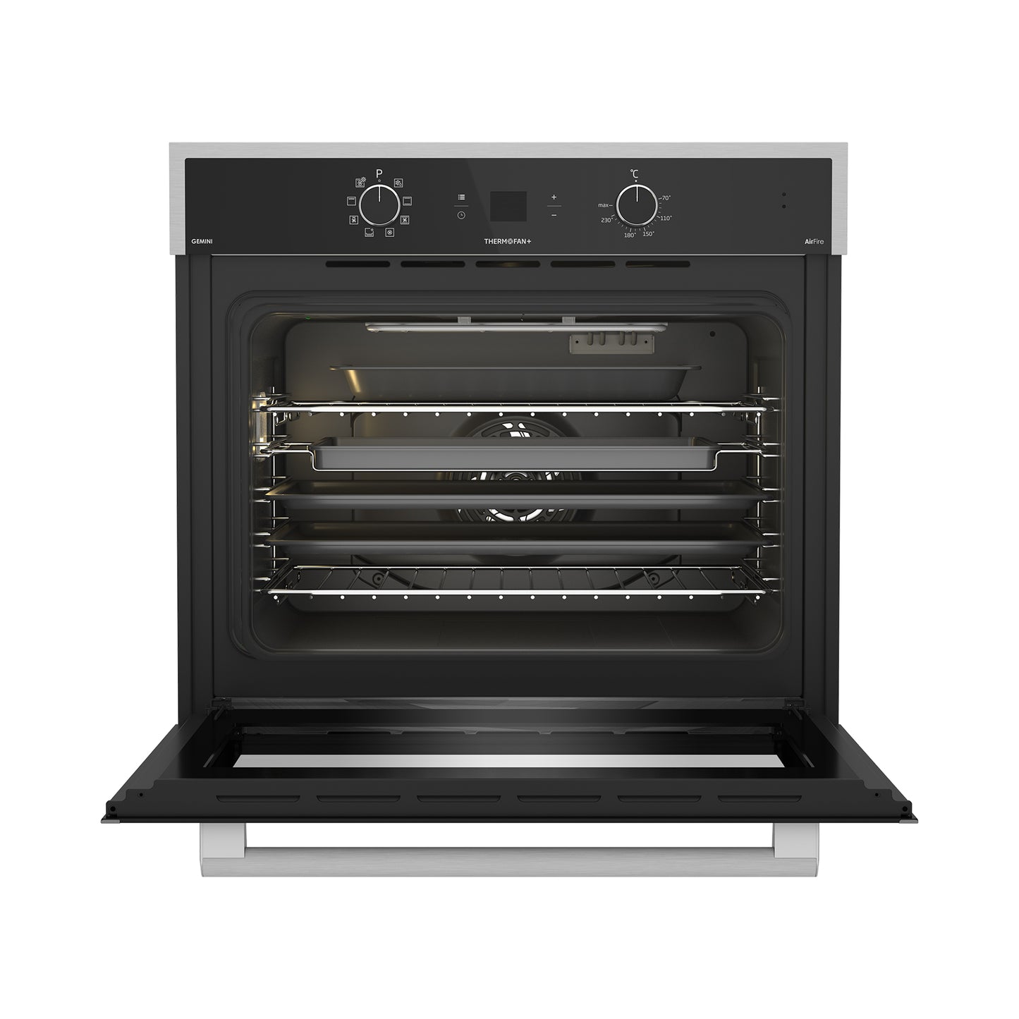 Defy 70cm Gemini Thermofan+ Eye-Level Oven Black